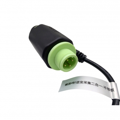 Ginlong inverter data collection 4pins male to female combined IP67 waterproof connector
